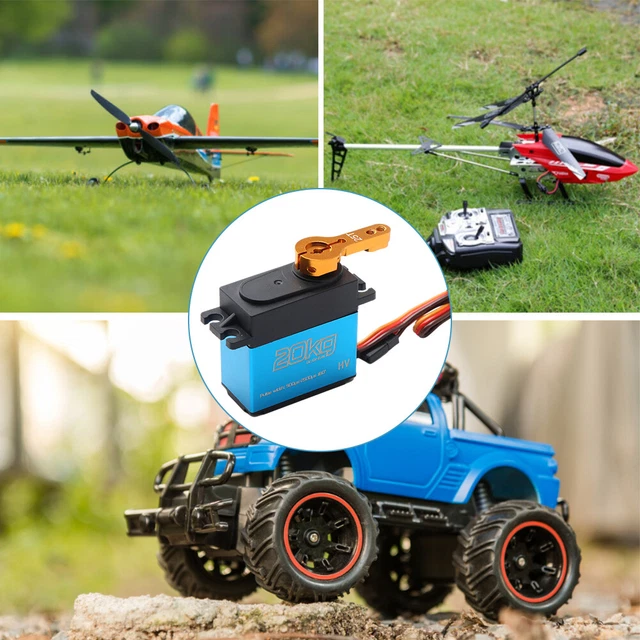 20kg Digital Servo 1/8 1/10 1/12 Scale RC Car Manipulator Metal Gear 25t Arms
