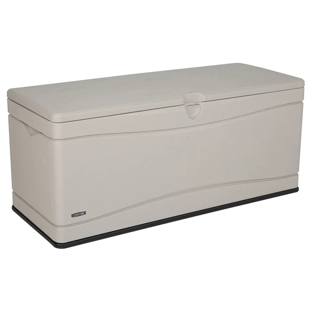 LIFETIME OUTDOOR STORAGE 130-Gallon Deck Box, Desert Sand $240.99