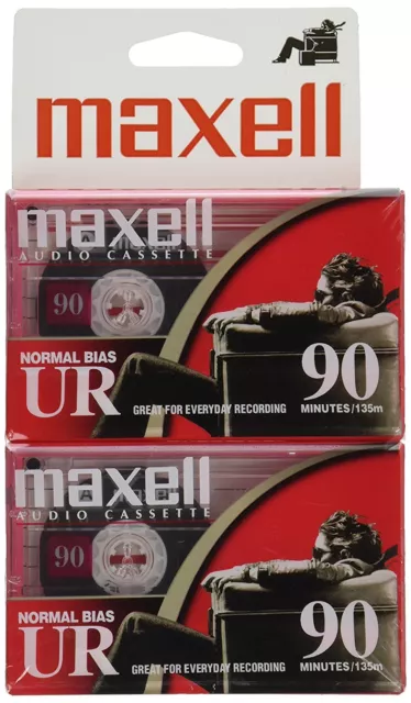 Maxell 108527 Flat Packs PACK OF 2 TOTAL OF 4 CASSETTES