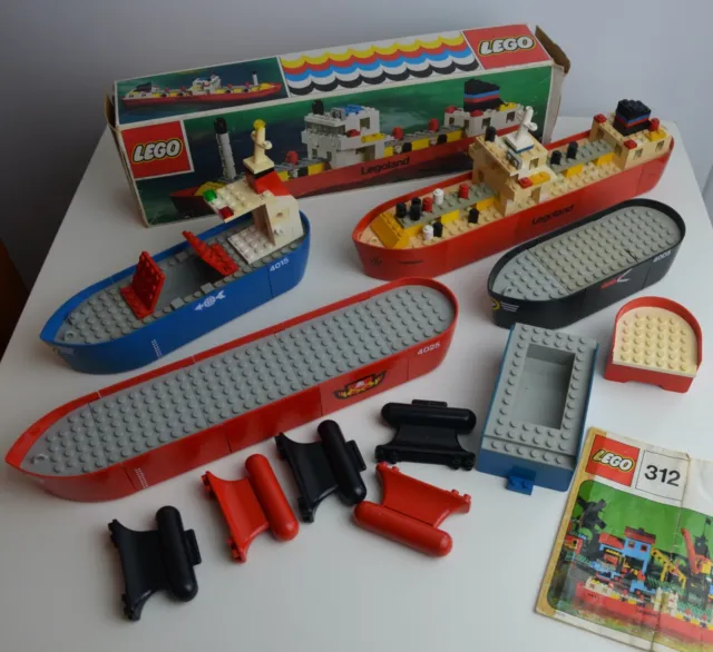 Lego Vintage Lot Bateaux - Boîte Notice Pièces Détachées -