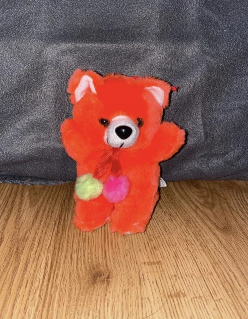 Mini peluche ours ponpon vintage