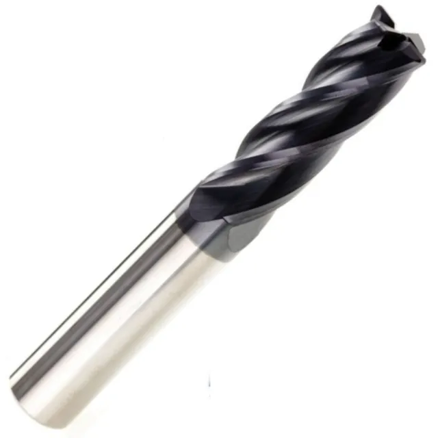 Europa Tool Solid Carbide 4 Flute End Mills. TiAlN Coated. 1mm - 16mm Diameter