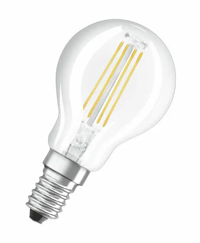 Bellalux E14 LED Filament-Leuchtmittel in Tropfenform 40 W Ersatz warmes Licht