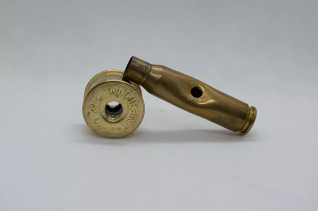 Brass Fox Whistle Twin Pack - Shotgun Shell And .308 Cal  -  Aussie Made