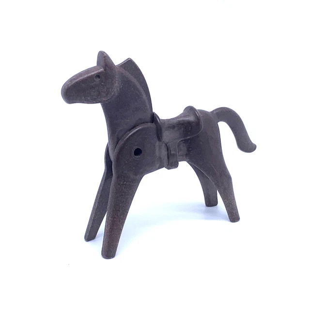 Miniature Selle Western En Cuir - Pour Cheval Ou Poney De Poupée - 4 Pouces - Vintage