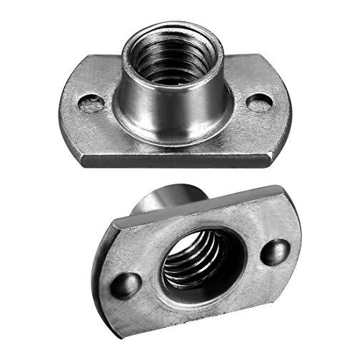 Weld Nuts M8 Tab Base UNC Carbon Steel Machine Screw 2 Projection Grey 25Pcs