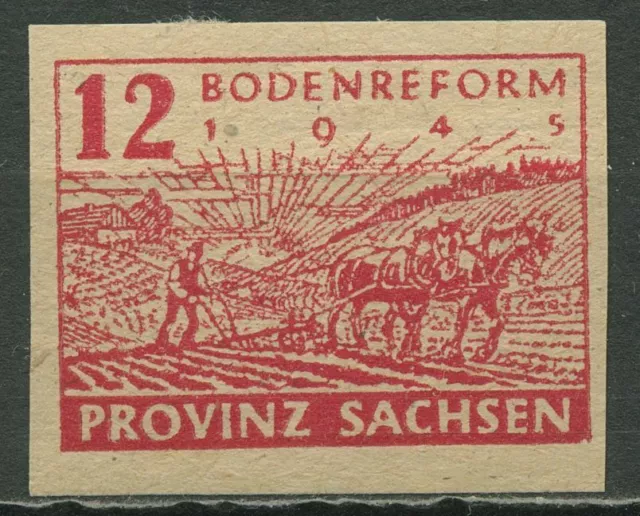 SBZ Provinz Sachsen 1945 Bodenreform 86 xa postfrisch
