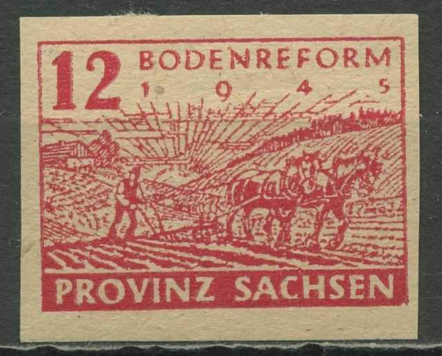 SBZ Provinz Sachsen 1945 Bodenreform 86 xa postfrisch