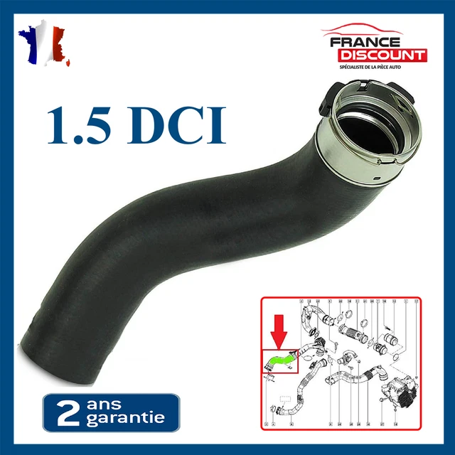 Durite De Suralimentation Turbocompresseur Compatible Logan II Sandero II Captur I Clio IV 1.5 DCi - 144601524R 144606189R
