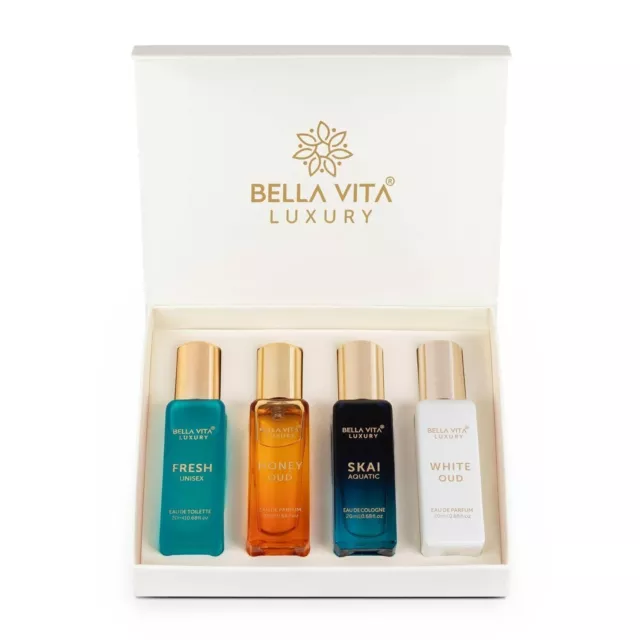 4X Bella Vita Luxury Man Parfum Coffret Cadeau Pour Hommes Et Femmes 20ml...