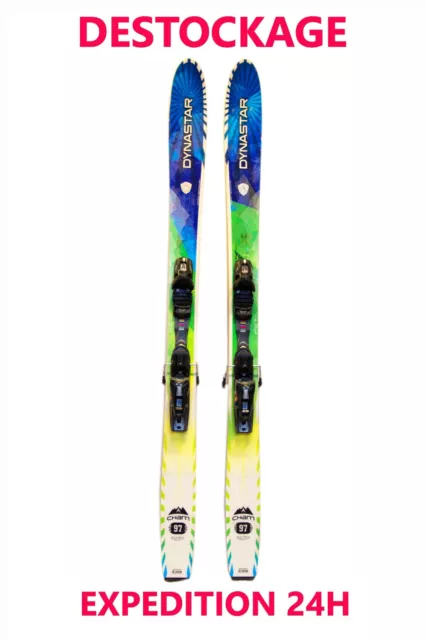 ski occasion DYNASTAR "CHAM 97" taille: 178 cm = 1 mètre 78 + fixations