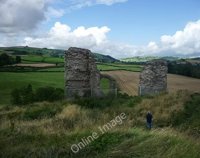 Photo 6x4 Looking up the valley from Clun Castle Churchbank  c2009