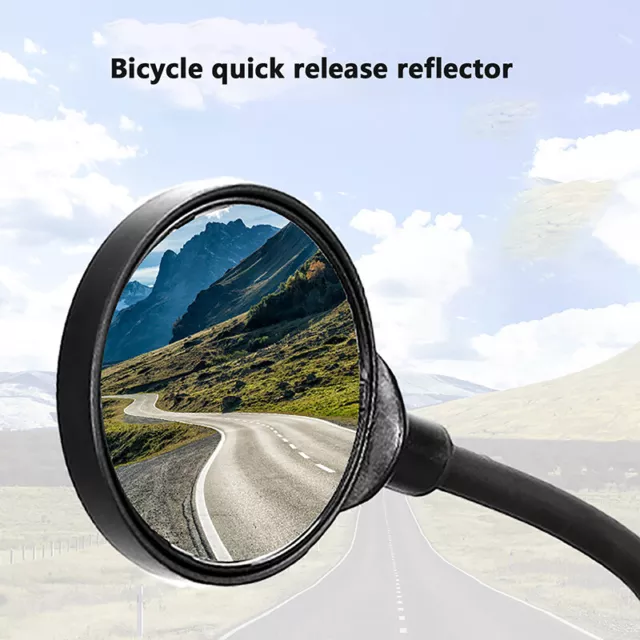 1PCS BICYCLE MIRROR Hose Adjustable Rearview Mirror Reflector Rear