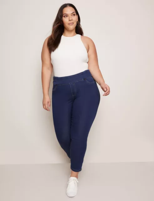 AUTOGRAPH - Plus Size - Womens Jeans - Blue Jeggings - Cotton Leggings -Denim