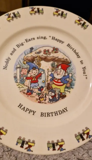 Vintage Royal Stafford Noddy Collection Birthday Plate Nursery Collection BNWOT