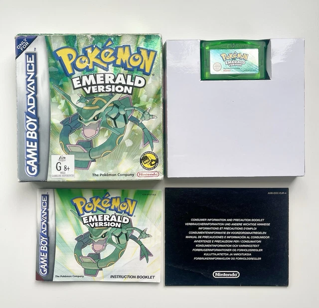 POKEMON EMERALD NINTENDO Gameboy Advance Gba Game Aus Pal Boxed