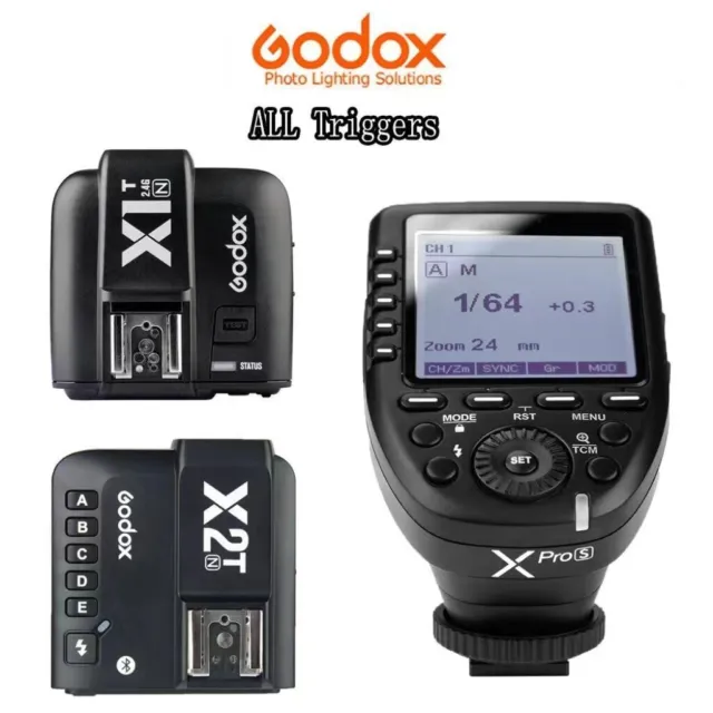 Godox X1T X2T Xpro Wireless Flash Trigger For Sony Canon Nikon Olympus FujiFilm
