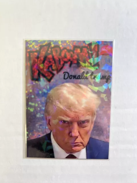 DONALD TRUMP Kaboom CARD Custom Parody Trading Card 2024 President Mugshot