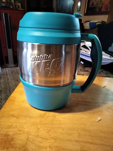Bubba Keg Insulated Travel Mug Aqua Blue & Stainless Steel 52 Oz.
