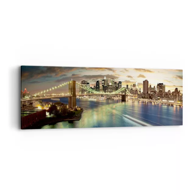 Impression sur Toile 90x30cm Tableaux Image Photo Am�rique Architecture New York