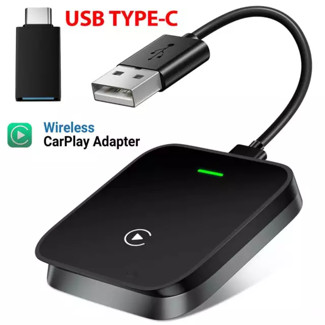 Wireless Apple CarPlay Adapter 5G WIFI Car Play Plug &Play Dongle For iPhone IOS