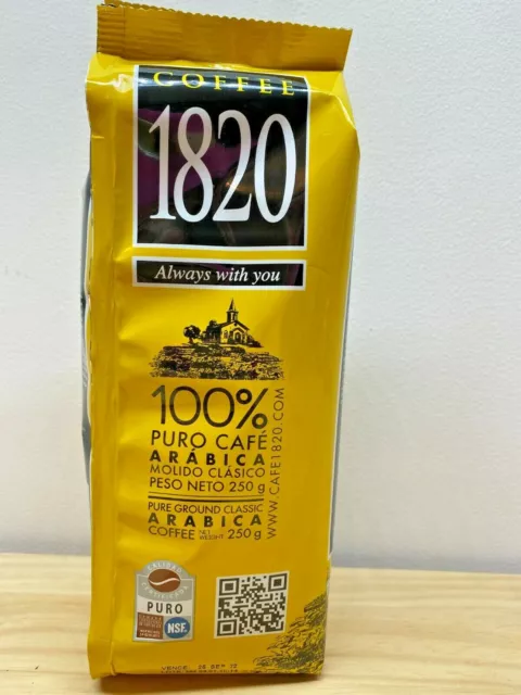 Cafe 1820 Costa Rican Ground Pure Coffee Arabic 250 g High Quality  Great Taste