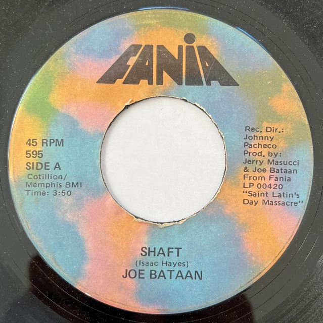 Latin 45 / Joe Bataan “Shaft / El Regreso” ~ Fania ~ Afro Cuban Funk ~ HEAR