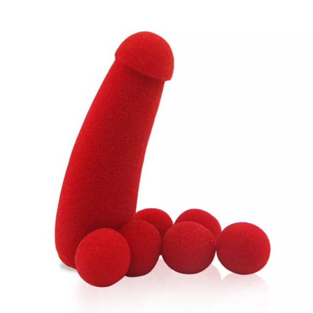 Small Sponge Brother 4Pcs Red Sponge Balls Stage Prop Magic Tricks Funny Toys