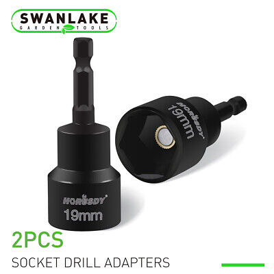 2-Pcs 3/4" Hex Bit Scissor Jack Attachment RV Camper Trailer Cargo Drill Socket