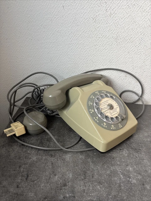 Téléphone Vintage Socotel S63 Bleu PTT à Cadran - Déco Rétro