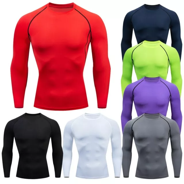 Men Running T Shirt Fitness  Long Sleeve Sport t shirt Training Jogging Shirts