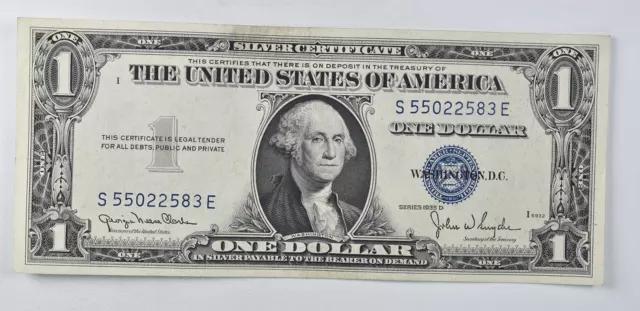 Crisp - 1935-D United States Dollar Currency $1 Silver Certificate *615