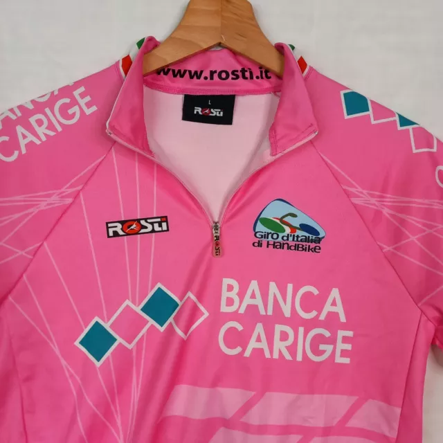 Team Equa Giro D'italia In Handbike Maglia Rosa Casacca Ciclista Cycling Jersey 2