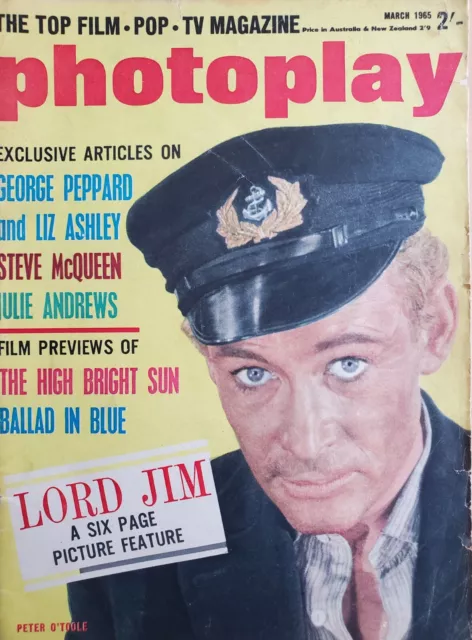 Photoplay Mar 1965 Julie Andrews, Peter O'Toole, Diana Ross, Rod Taylor ...