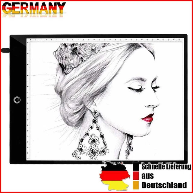 YouN A4 Digital Dibujo Tableta Gráfica Tenuación LED Tracing Copy Board Pad (C)