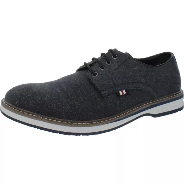 VANCE CO. MENS Gray Canvas Walking Oxfords Shoes 9.5 Medium (D) BHFO ...