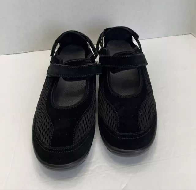 ORTHOFEET SANIBEL WOMEN'S Walking Shoes Black Suede Mesh Comfort Size 8 ...