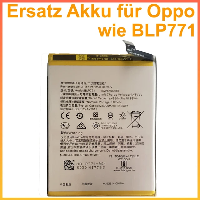 Cache Batterie Arrière (vitre Arrière) Pour OPPO A9 2020 Et A5 2020 - Neuf