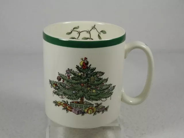 Spode Christmas Tree Mug - a little design on the back and handle also New In Bx