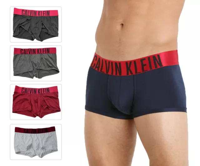 Calvin Klein Men's Boxer Brief Trunk U8908 CK Bold Low Seamless Underwear  Trunks