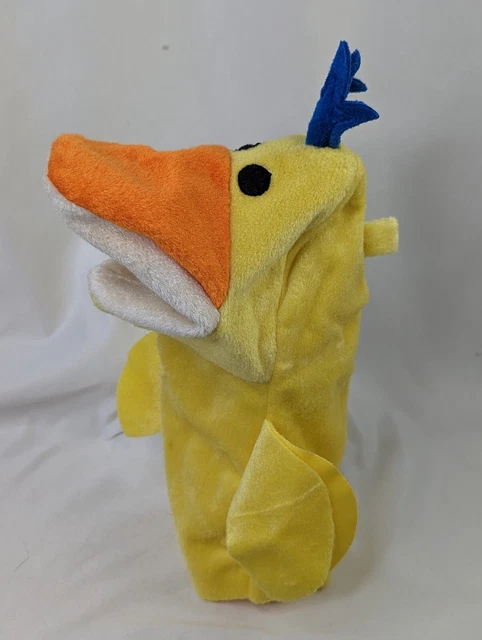Baby Einstein Yellow Duck Hand Puppet Plush Stuffed Animal Toy