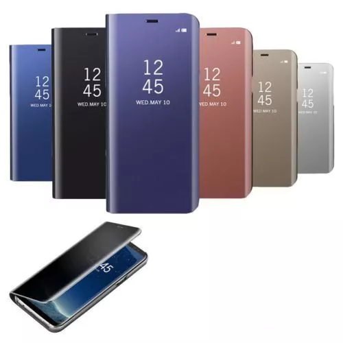 Flip Smart Case for Samsung Galaxy S9 Plus 2018 Clear View Mirror Stand Cover