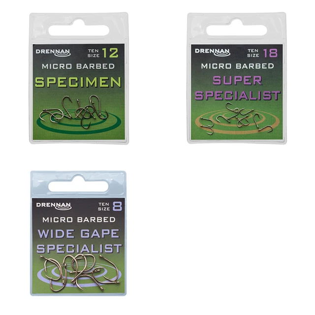 Drennan - Eyed Hooks Micro Barbed - The Entire Range