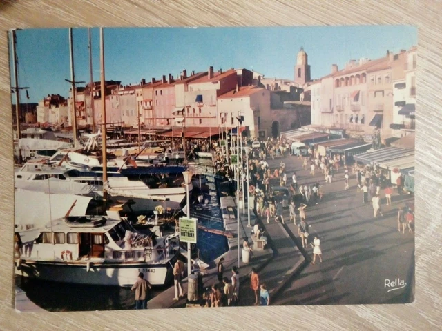 Cpsm Cpm  Carte Postale Var Saint Tropez Le Port Des Yachts Éditions Rella