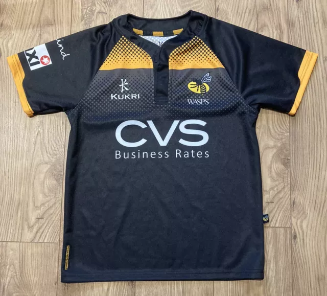 London Wasps Kukri Rugby Union Shirt Jersey 2013/14 Men’s Size S