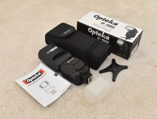 Opteka IF-980 C i-TTL AF Flash for Nikon, Used a Few Times, Mint Condition