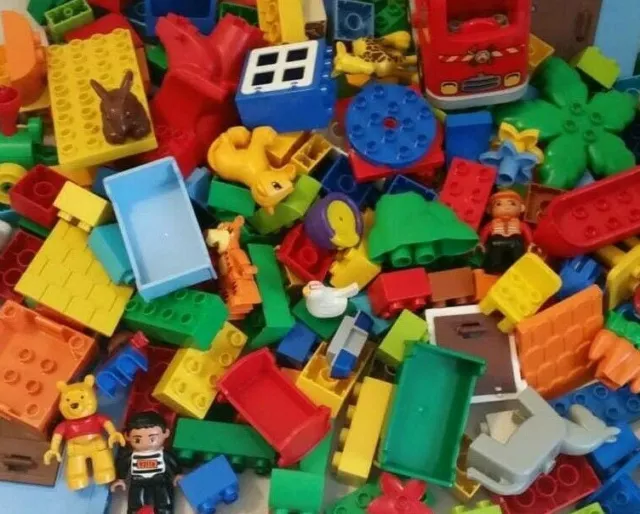 1 Kilo Duplo Konvolut Sammlung Starterset Tiere Figuren Auto Steine kg