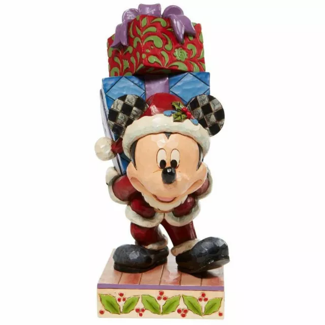 Disney Traditions Figurine - Old St. Mick with Gifts - Mickey Mouse Collectible 2