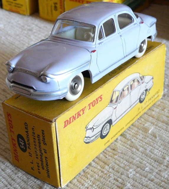 RARE Vrai Dinky toys Meccano France Panhard PL17 547 PNEUS BLANC + boite origine