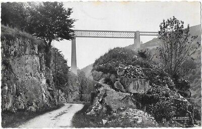 St julien lageneste 63 viaduct of bland CPSM written to melle servieu in 1952